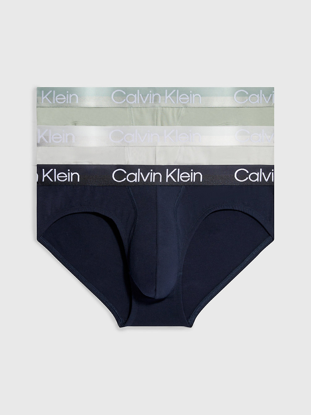 GALAXY GRY, NIGHT SKY, FROSTED FERN 3 Pack Briefs - Modern Structure undefined men Calvin Klein