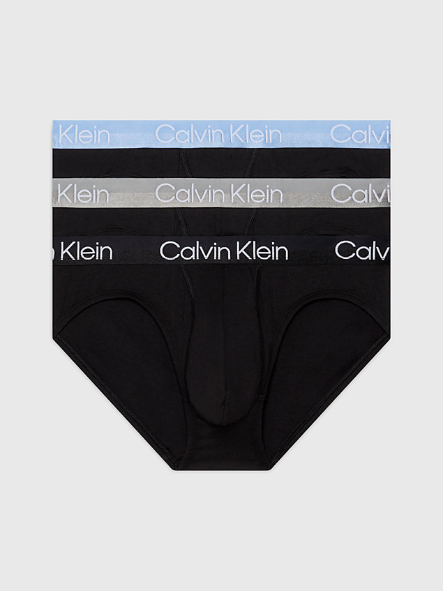 pack de 3 slips - modern structure  black wbs de hombres calvin klein