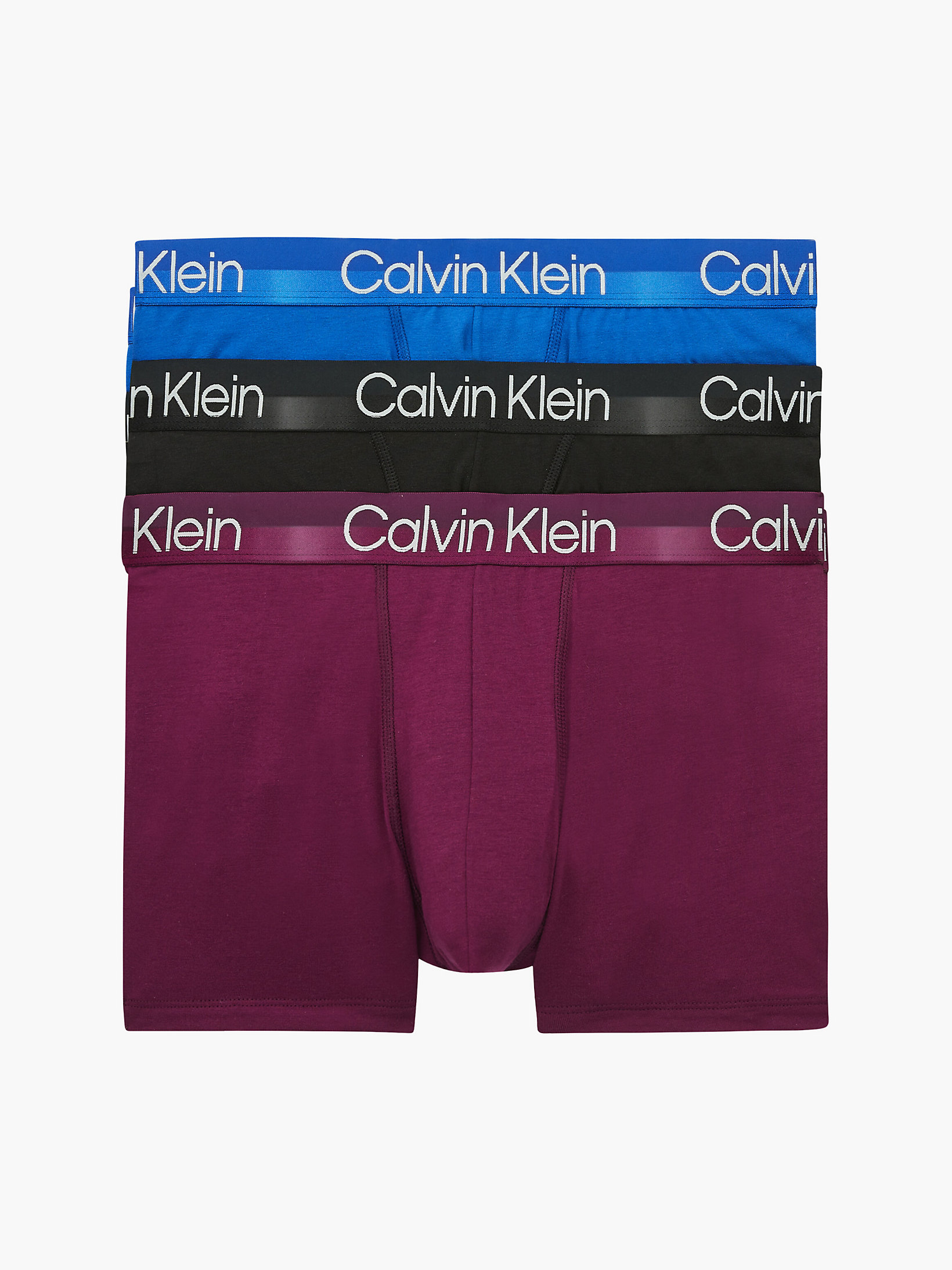 Boxer aderenti in confezione da 3 Calvin Klein Uomo Abbigliamento Intimo Boxer shorts Boxer shorts aderenti Modern Structure 