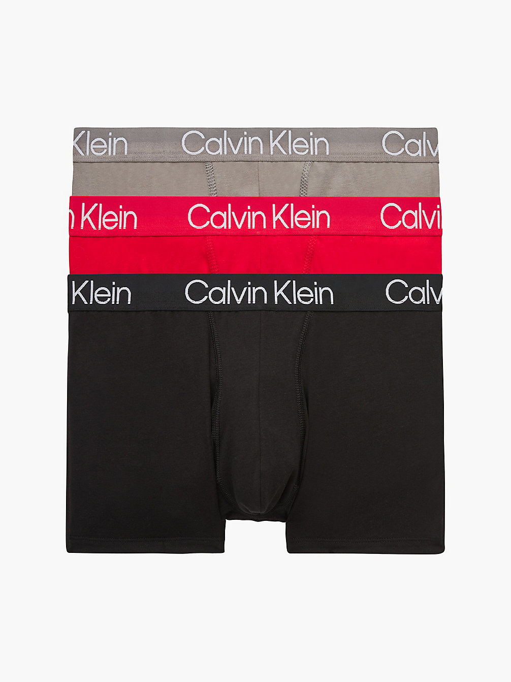 BLACK/ EXACT/ FADED GREY 3-Pack Boxers - Modern Structure undefined heren Calvin Klein