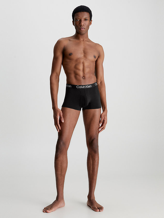 black 3er-pack shorts - modern structure für herren - calvin klein