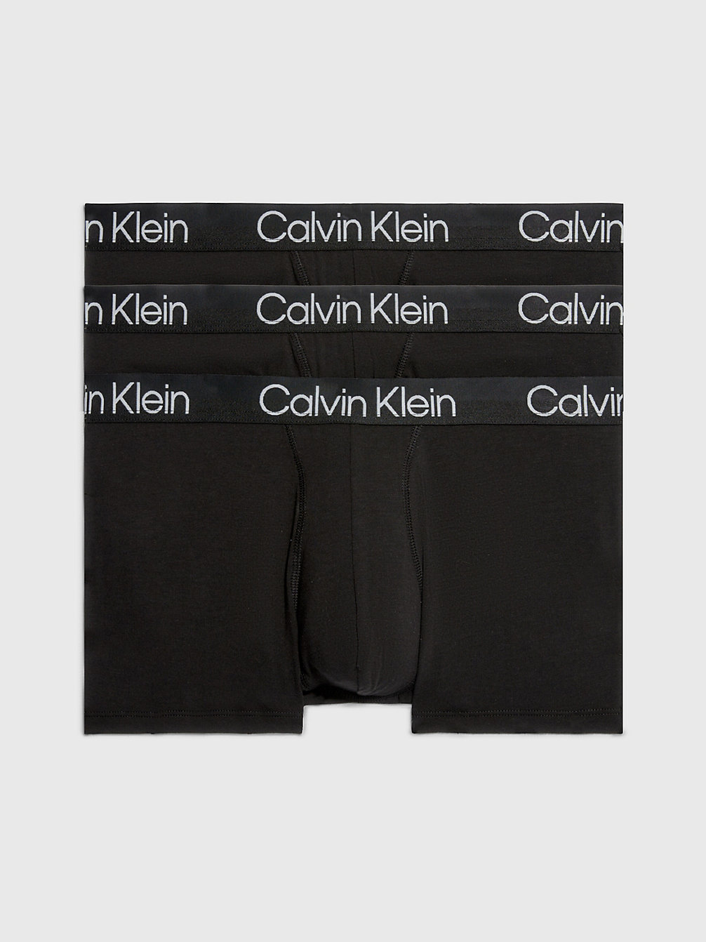 BLACK 3 Pack Trunks - Modern Structure undefined men Calvin Klein
