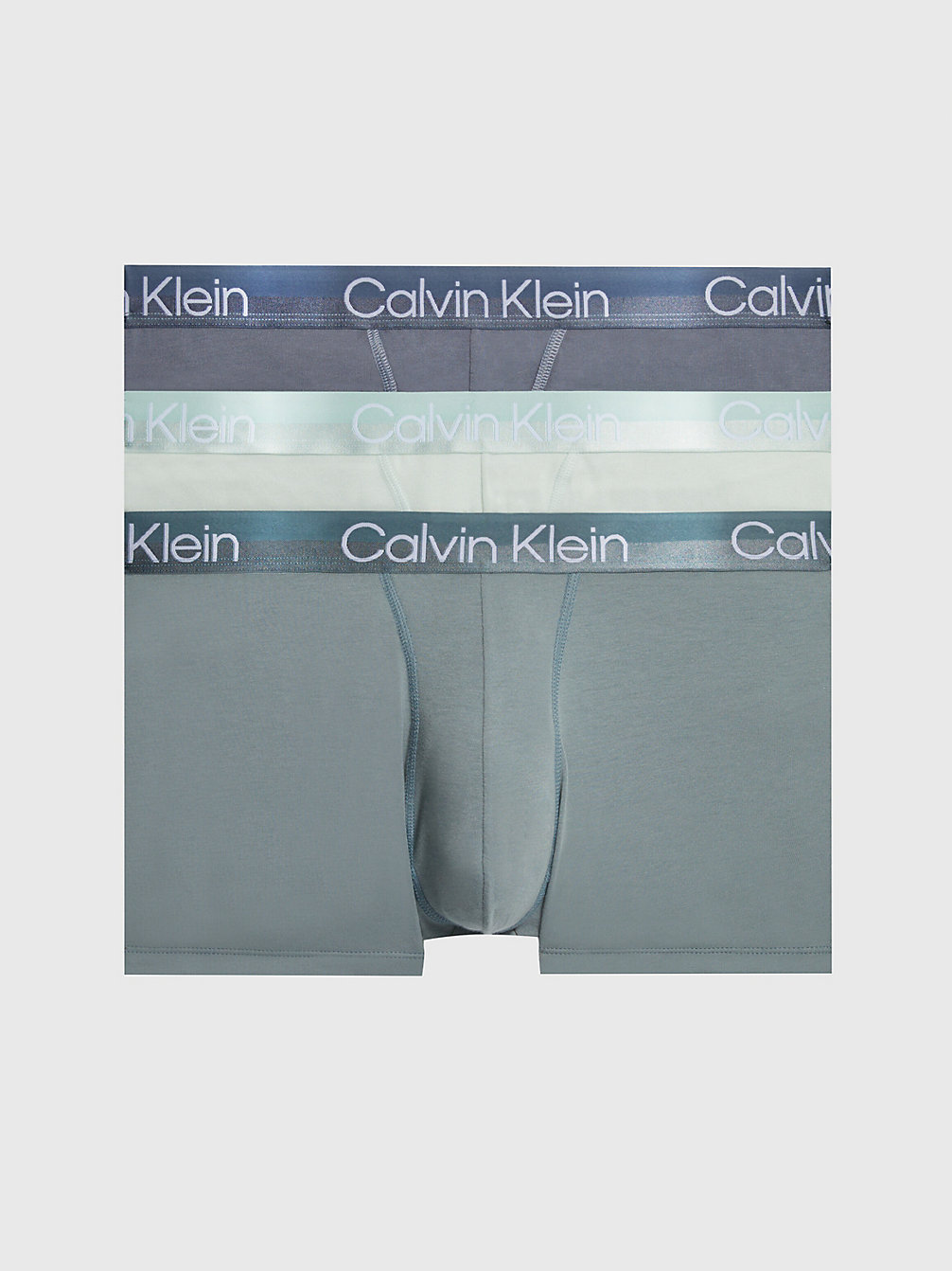BELOVED BL, ASPHALT GRY, DRAGON FLY 3 Pack Trunks - Modern Structure undefined men Calvin Klein