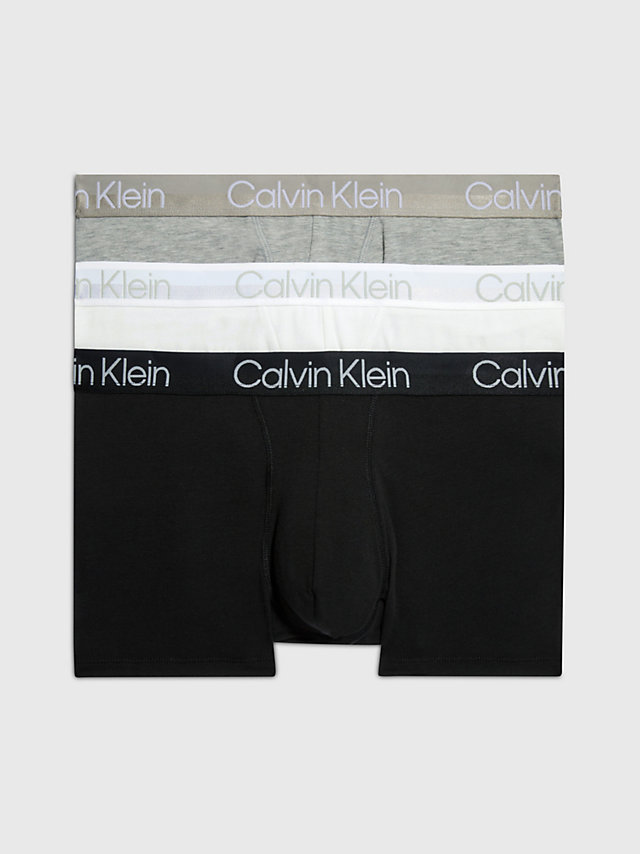 Lot De 3 Boxers - Modern Structure > White/ Black/ Grey Heather > undefined hommes > Calvin Klein