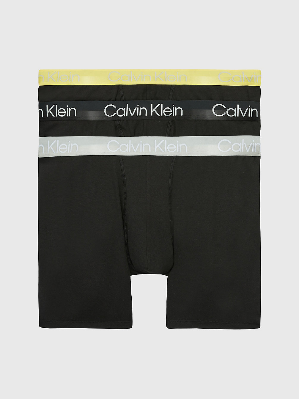 B- IRON ORE/ MESQUITE LIME/ BLACK 3 Pack Boxer Briefs - Modern Structure undefined men Calvin Klein
