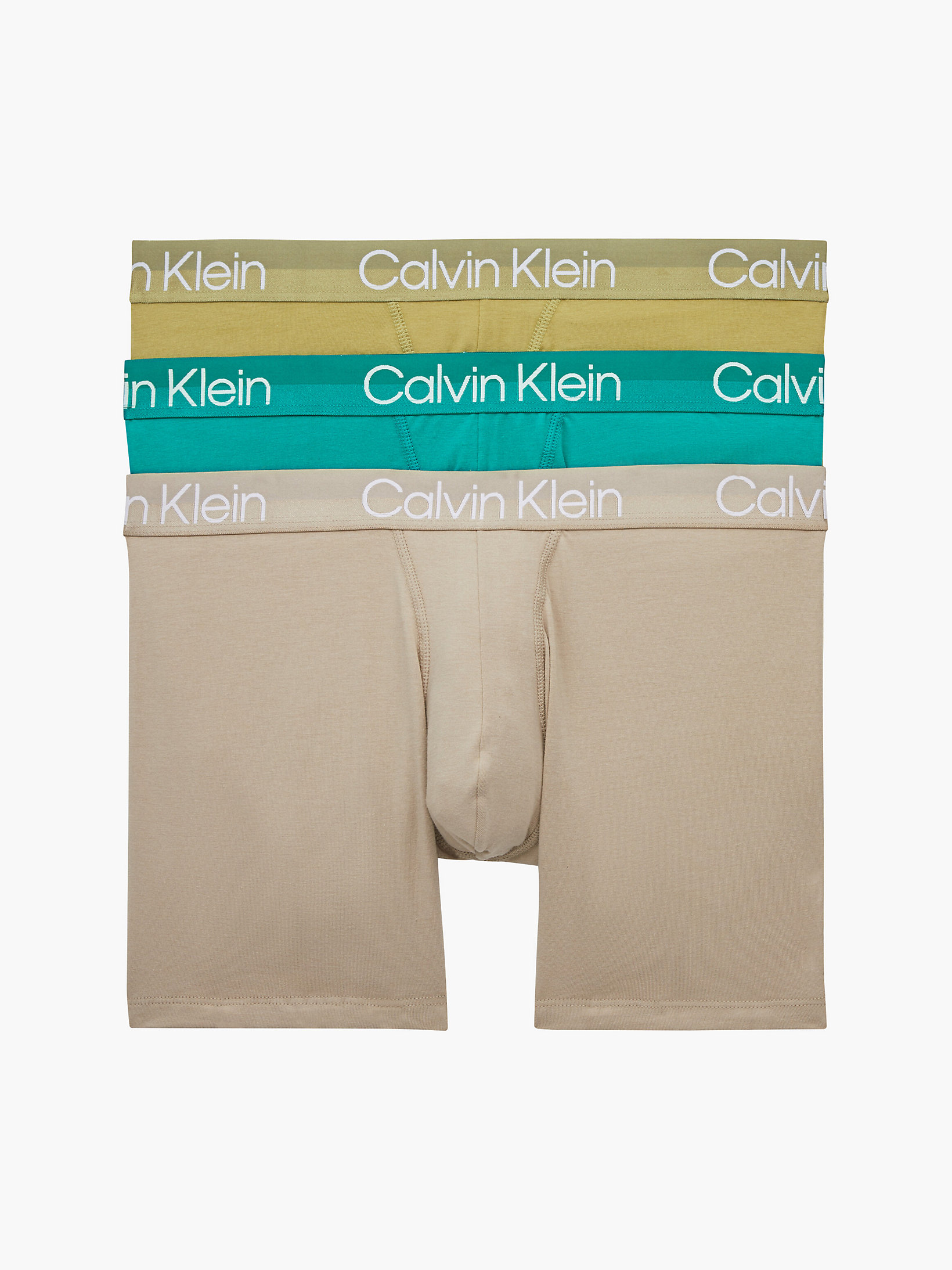 Boxer aderenti lunghi confezione da 3 Calvin Klein Uomo Abbigliamento Intimo Boxer shorts Boxer shorts aderenti Modern Structure 
