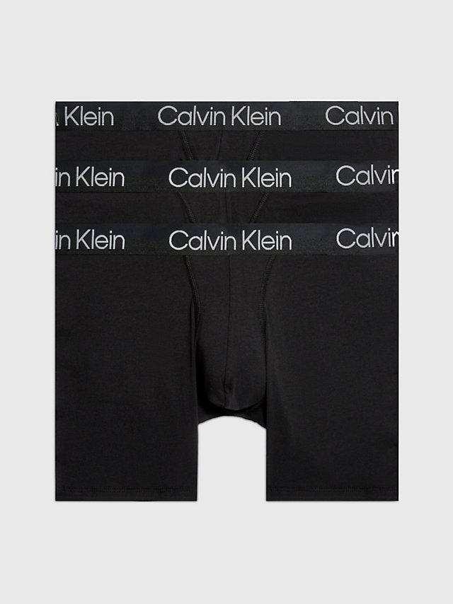 Black 3 Pack Boxer Briefs - Modern Structure undefined men Calvin Klein