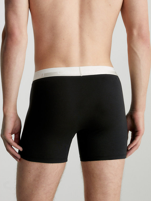  bl bry wb 3-pack boxers lang - modern structure voor heren - calvin klein