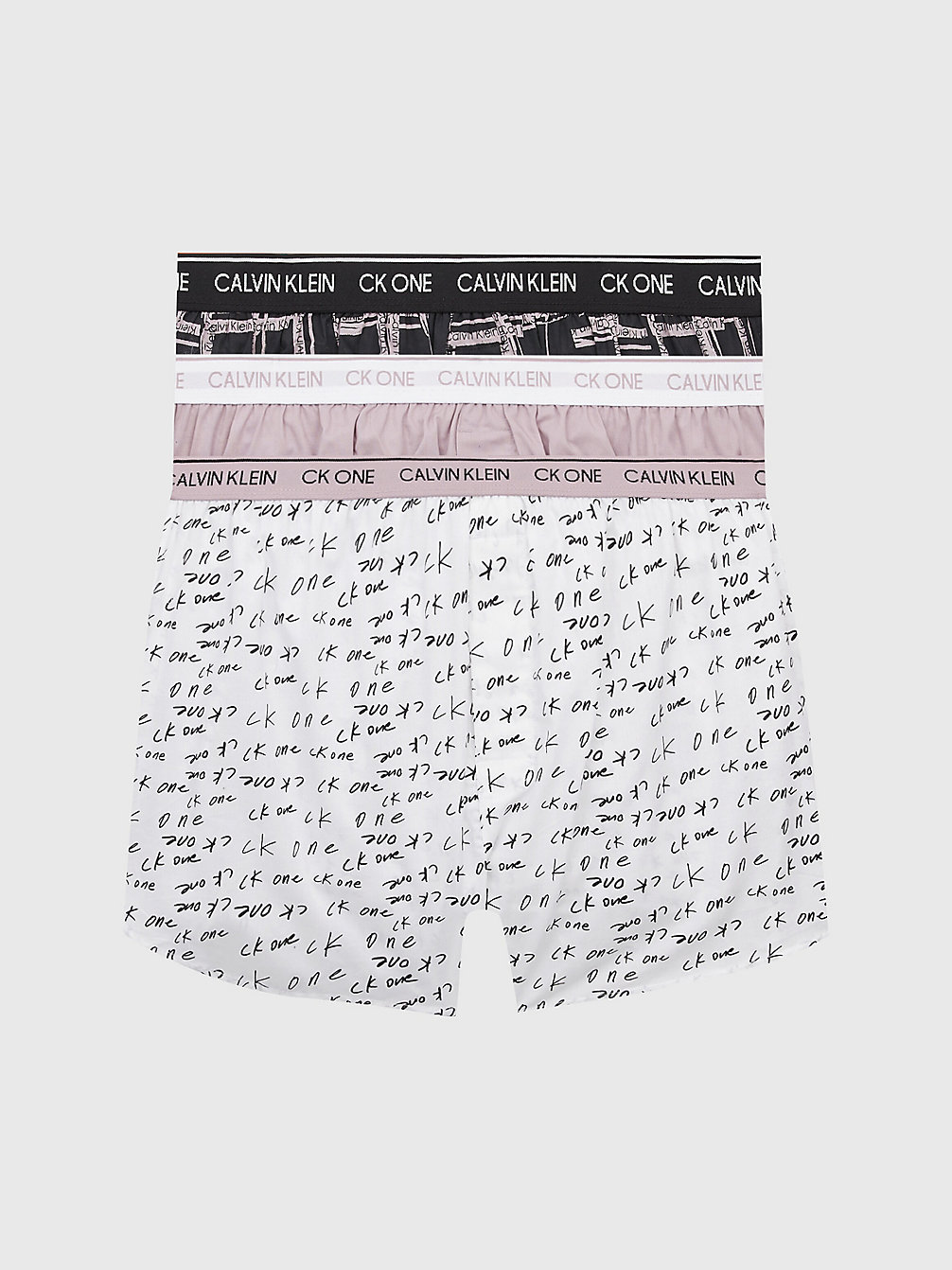 MKR LG PRT_WHT/ NRV/ CUT PLD PR_BLK 3er-Pack Slim Fit Boxershorts – CK One undefined Herren Calvin Klein