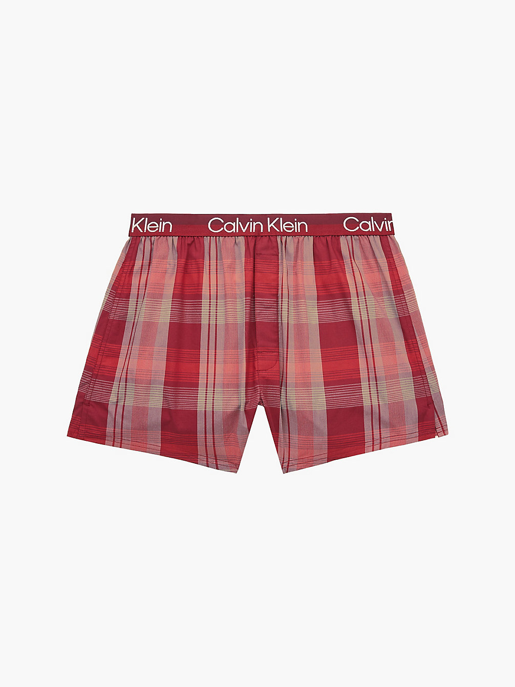 INFORM SHADOW PLAID_RED CARPET Slim Fit Boxers - Modern Structure undefined men Calvin Klein