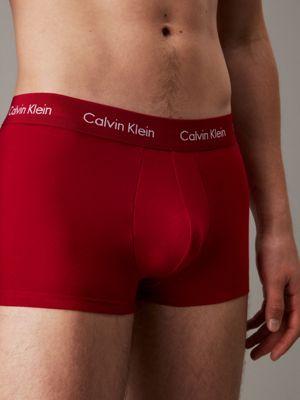 gr heath 3 pack low rise trunks - cotton stretch for men calvin klein