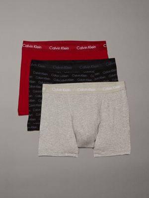  mesh logo pr_turb 3 pack trunks - cotton stretch for men calvin klein