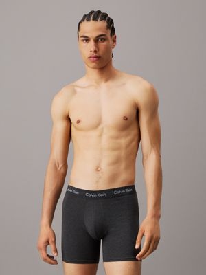 gr heath 3 pack boxer briefs - cotton stretch for men calvin klein