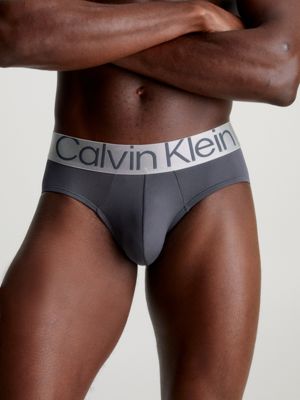 Mens Calvin Klein multi Steel Micro Briefs (Pack of 3)