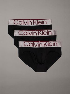 black 3 pack briefs - steel micro for men calvin klein