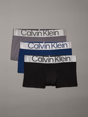 Calvin Klein Men's Steel Micro 3-Pack Low Rise Trunks