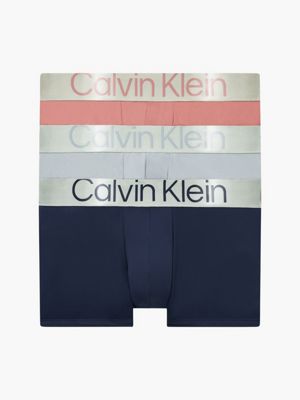 Calvin Klein Uomo Abbigliamento Intimo Boxer shorts Boxer shorts aderenti Boxer a vita bassa in confezione da 3 Steel Micro 
