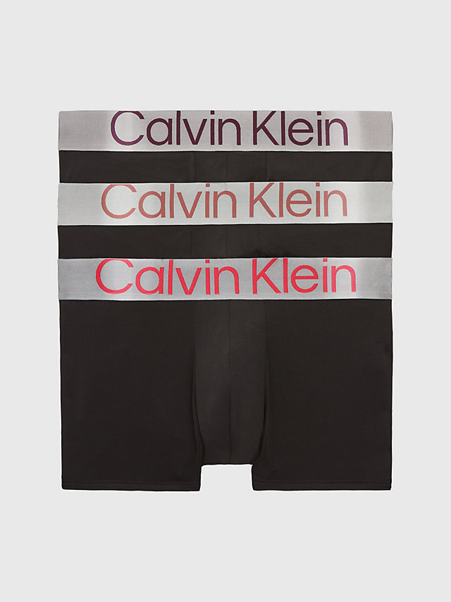 Lot De 3 Boxers Taille Basse - Steel Micro > B-Orng Odsy/ Dusty Cppr/ Rhone Logo > undefined hommes > Calvin Klein