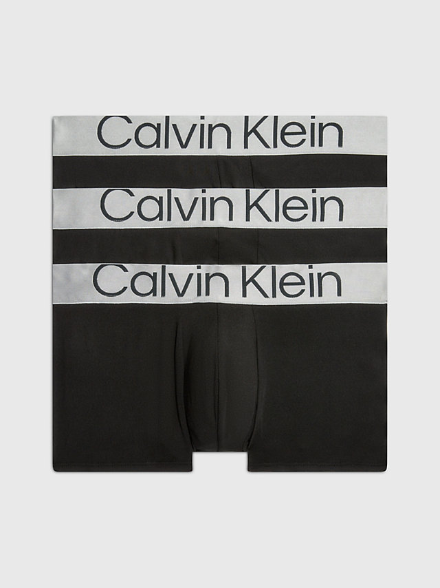 Black > 3er-Pack Hüft-Shorts - Steel Micro > undefined Herren - Calvin Klein