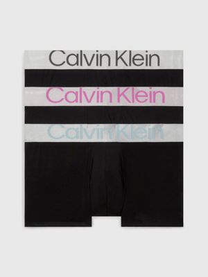 Calvin klein Calvin klein boxer trunk 3pk black/black/b HOMEM Calvin klein  000NB2380A-001