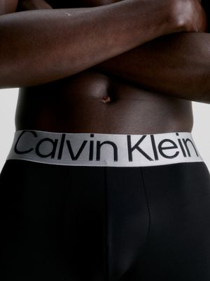 Calvin Klein Men's Boxer Briefs Steel Microfiber Underwear 3-Pairs Black  Small - Helia Beer Co
