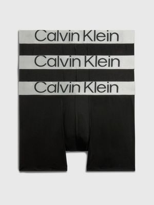 Calvin Klein 3 Pack Boxer Briefs Grey/White/Palace Blue - Accessories from  Michael Stewart Menswear UK