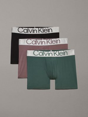 Calvin Klein Chromatic Micro 3-pack Trunk in Green for Men