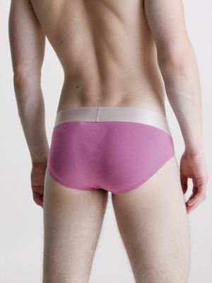 AMETHYST, SILVER SPRINGS, CRAYON BL 3 Pack Briefs - Steel cotton for men CALVIN KLEIN