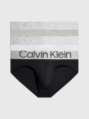Egypte buiten gebruik taal 3-pack slips - Steel cotton Calvin Klein® | 000NB3129AMPI