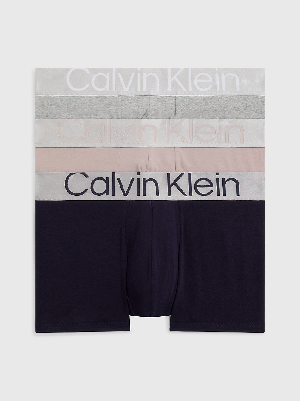 Lot De 3 Boxers - Steel Cotton > NIGHT SKY, GRY HEATHER, SHADOW GRY > undefined hommes > Calvin Klein