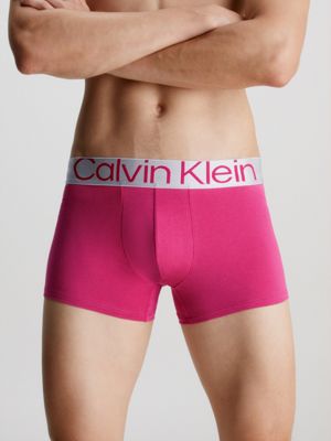 Calvin Klein steel 3-pack briefs in black, pink and green