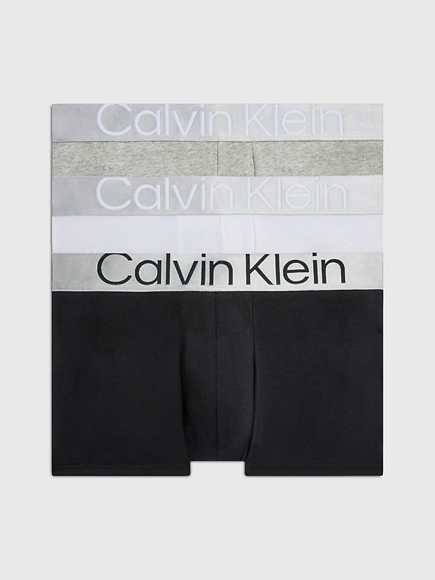 multi 3-pack boxers - steel cotton voor heren - calvin klein