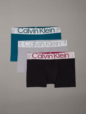 Calvin Klein Pure Cotton Stretch Blend 3-Pack Trunk, Charcoal  Heather/Black/Snow Heather, Small : : Clothing, Shoes & Accessories