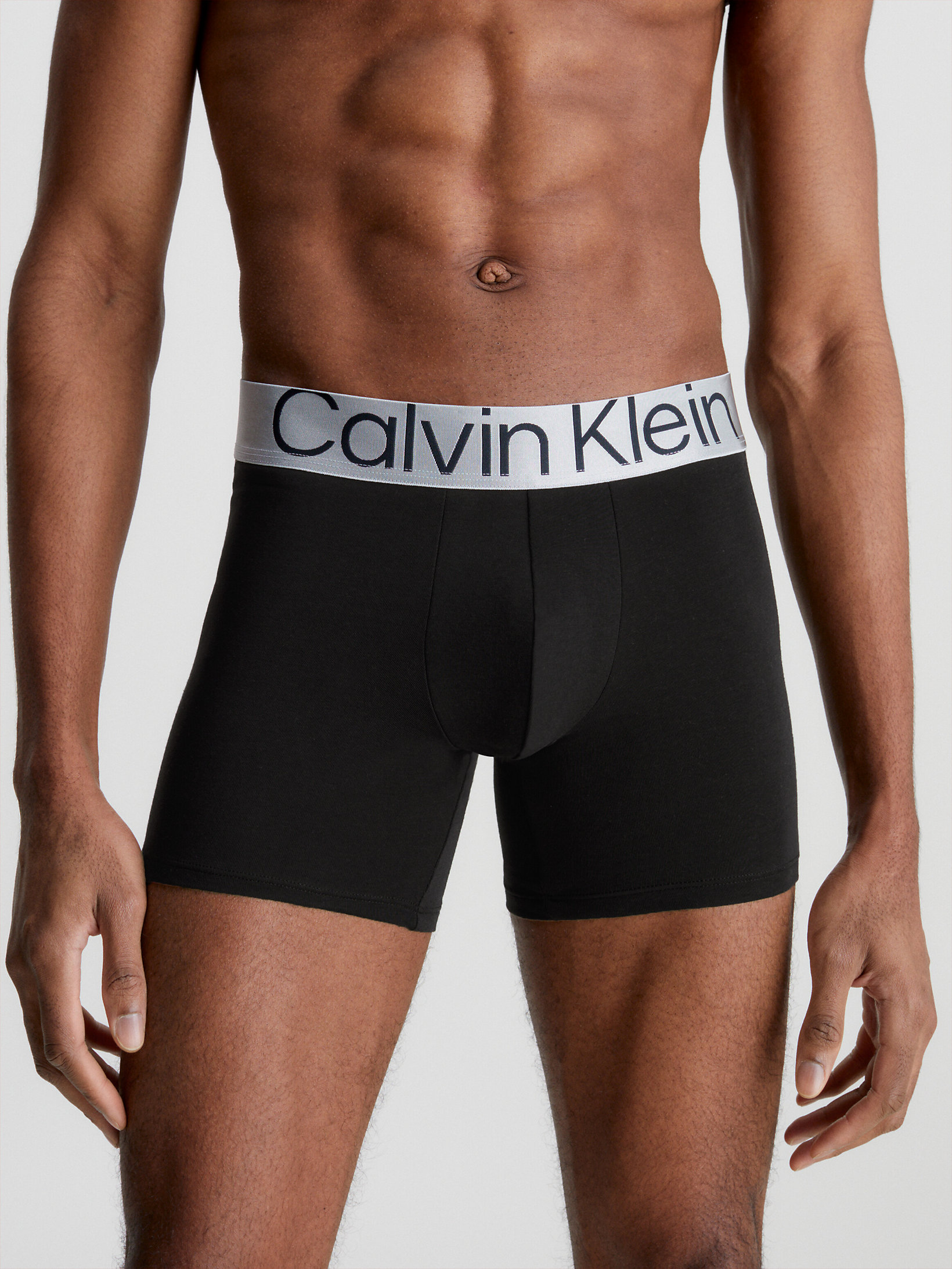 Mens Clothing Underwear Boxers briefs Calvin Klein 3 Pack Briefs Steel Cotton in Black for Men 