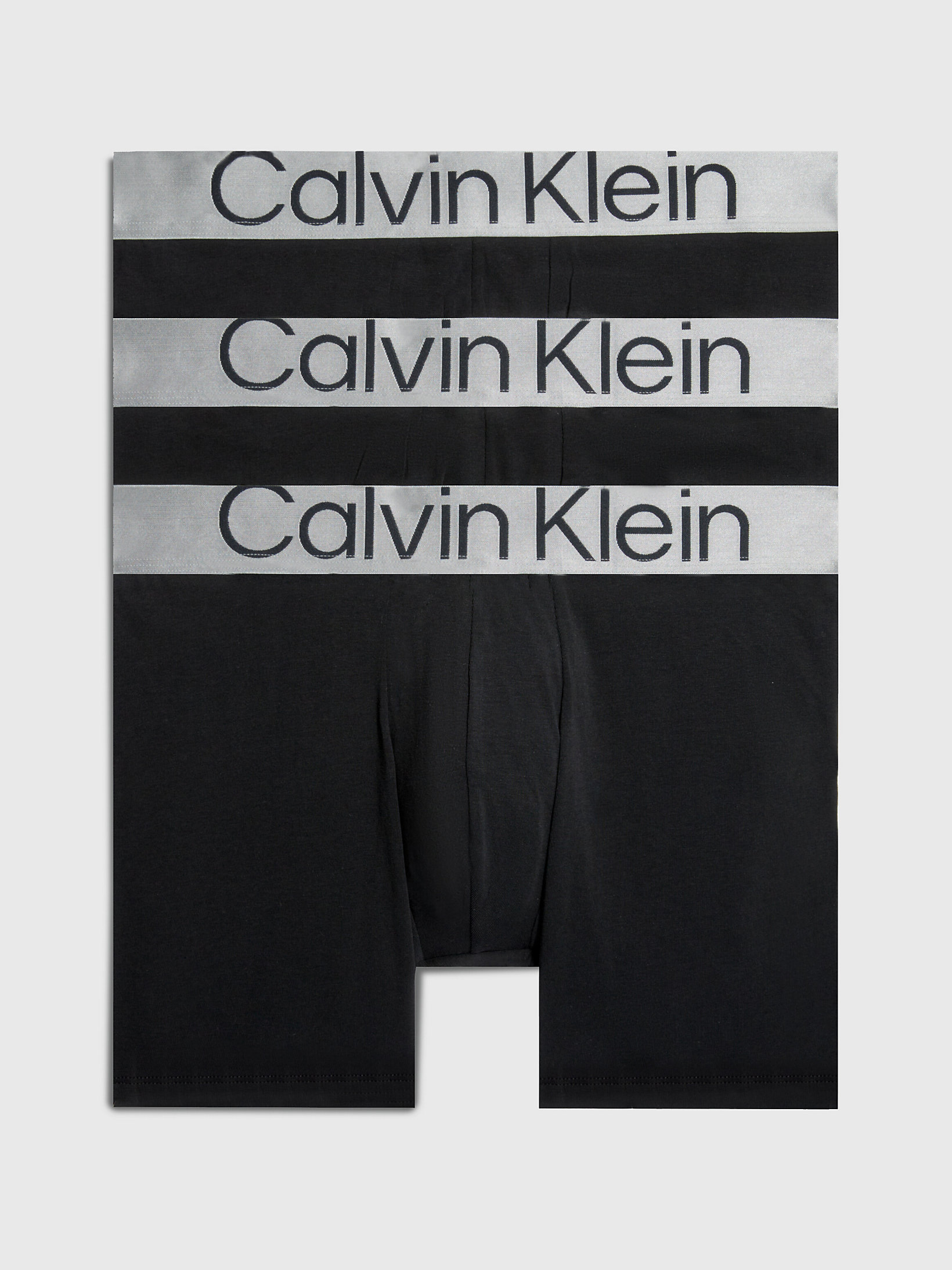 Pack De 3 Bóxeres Largos - Steel Cotton > Black > undefined mujer > Calvin Klein