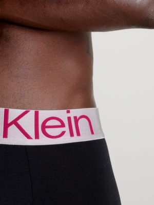 Calvin Klein Men's 3-pk. Metallic Waistband Boxer Briefs in White