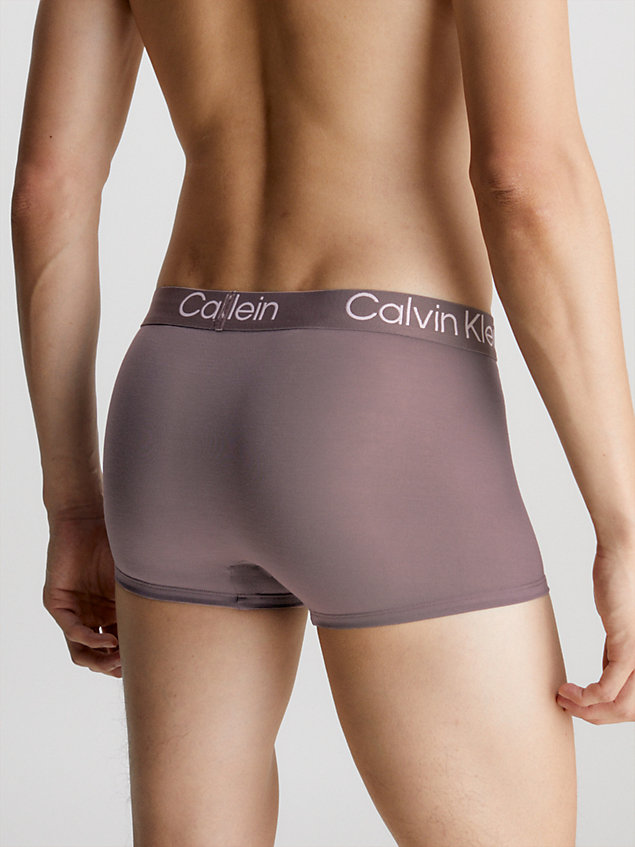 boxer aderenti in confezione da 3 - ultra soft modern  lilac marble da uomo calvin klein