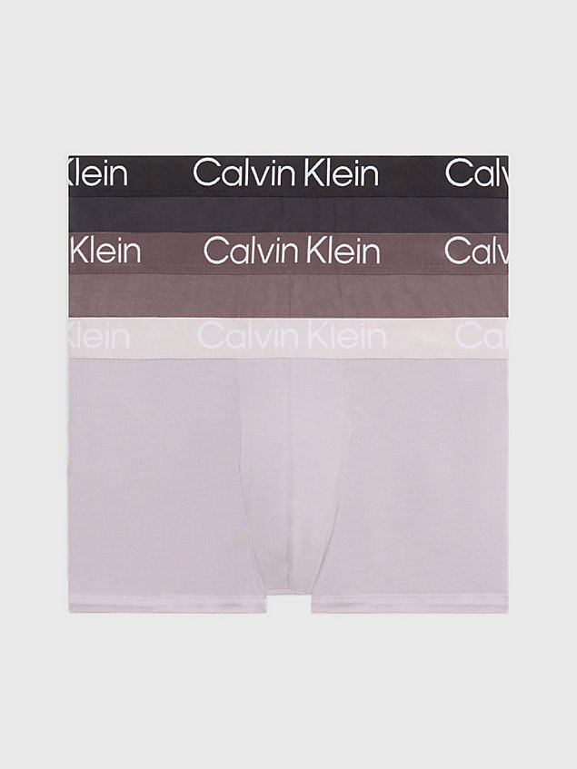  lilac marble 3er-pack shorts – ultra soft modern für herren - calvin klein