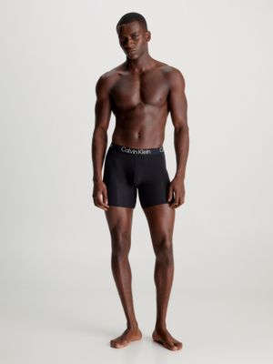 Calvin Klein Men's Ultra Soft Modern Modal Boxer Brief, 3 Black, Small :  : Clothing, Shoes & Accessories