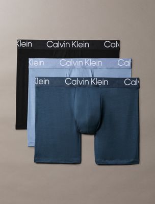  hemisphere blue 3 pack boxer briefs - ultra soft modern for men calvin klein