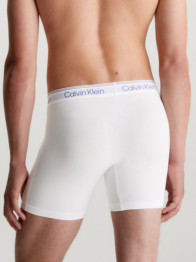 WHITE Boxer Briefs - Athletic Cotton for men CALVIN KLEIN