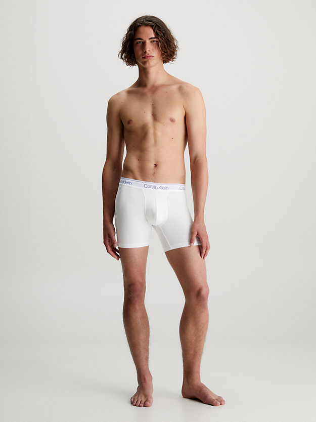 WHITE Bóxer largo - Athletic Cotton de hombre CALVIN KLEIN