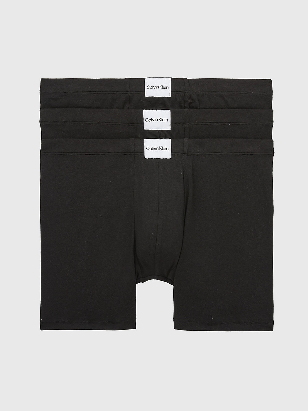 BLACK/BLACK/BLACK > Zestaw 3 Par Długich Bokserek - Pure Cotton > undefined Mężczyźni - Calvin Klein