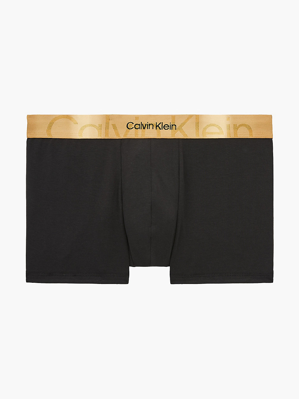 BLACK W/ OLD GOLD WB Boxer - Embossed Icon undefined heren Calvin Klein