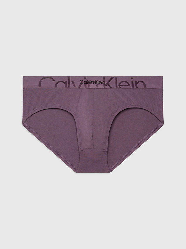purple briefs - embossed icon for men calvin klein