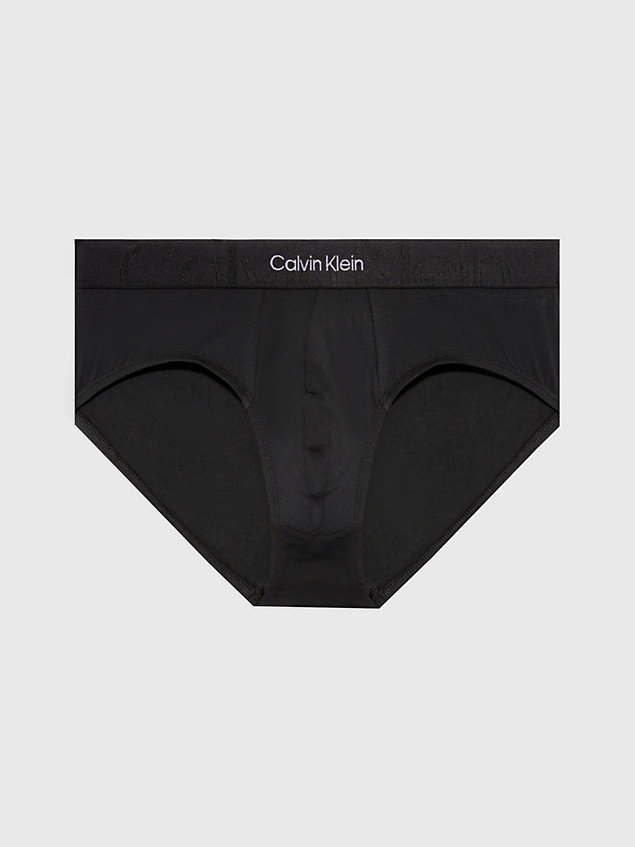 slip - embossed icon black pour hommes calvin klein