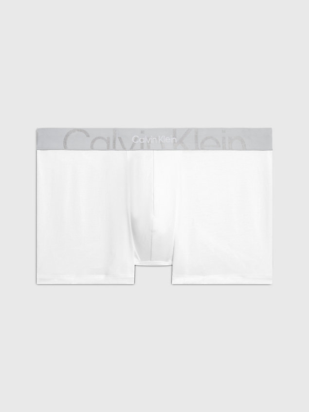 white trunks - embossed icon for men calvin klein