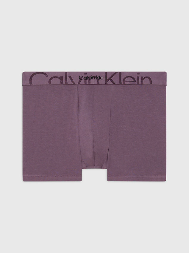 purple boxer - embossed icon voor heren - calvin klein