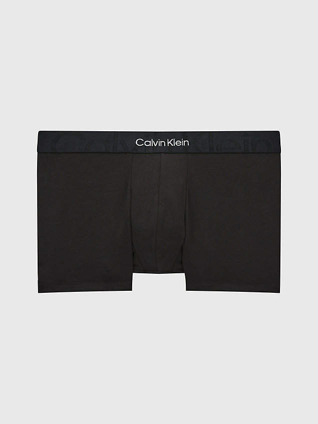 black trunks - embossed icon for men calvin klein