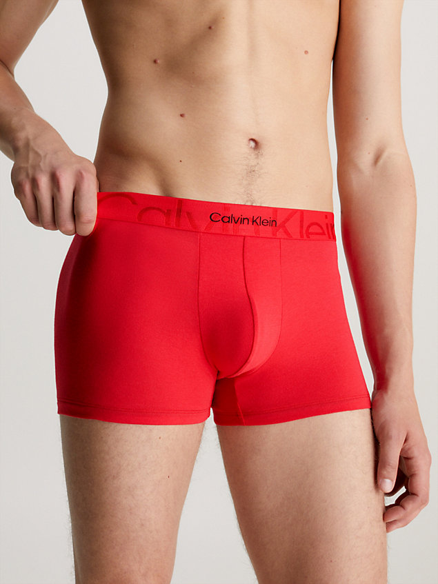 boxer - embossed icon red pour hommes calvin klein